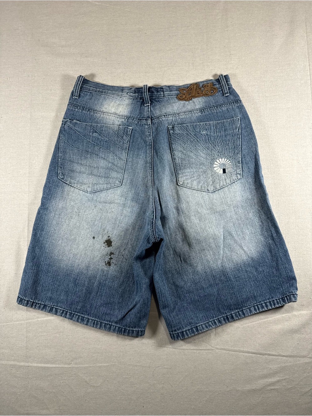 Y2K Akademiks Baggy Jean Jorts Vintage Y2K Baggy Hiphop Jesse Pinkman Style